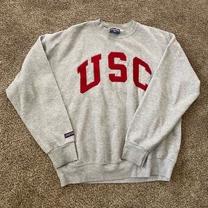 Jansport Gray Crewneck Sweatshirt with Red USC Applique